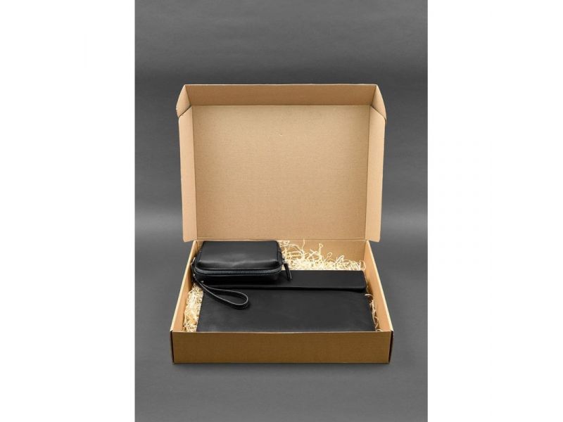 Кожаный набор Мобильный Универсальный черный, фото 3