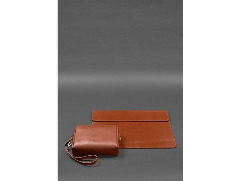 Кожаный набор Мобильный Универсальный светло-коричневый, фото 5