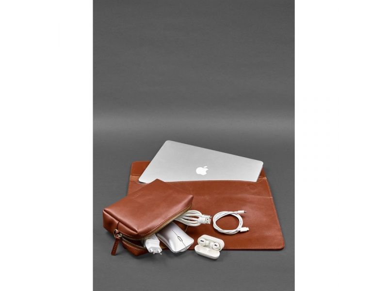 Кожаный набор Мобильный Универсальный светло-коричневый, фото 2