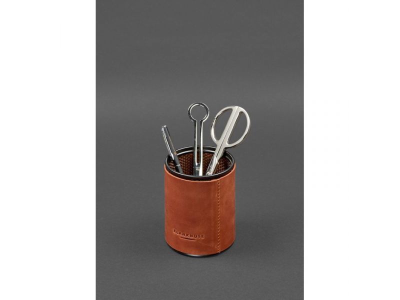 Настольный набор из натуральной кожи  5.0 с картой Украины светло-коричневый Crazy Horse, фото 9