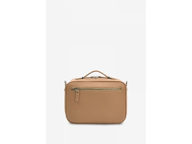 Женская кожаная сумка Avenue карамель флотар, фото 5