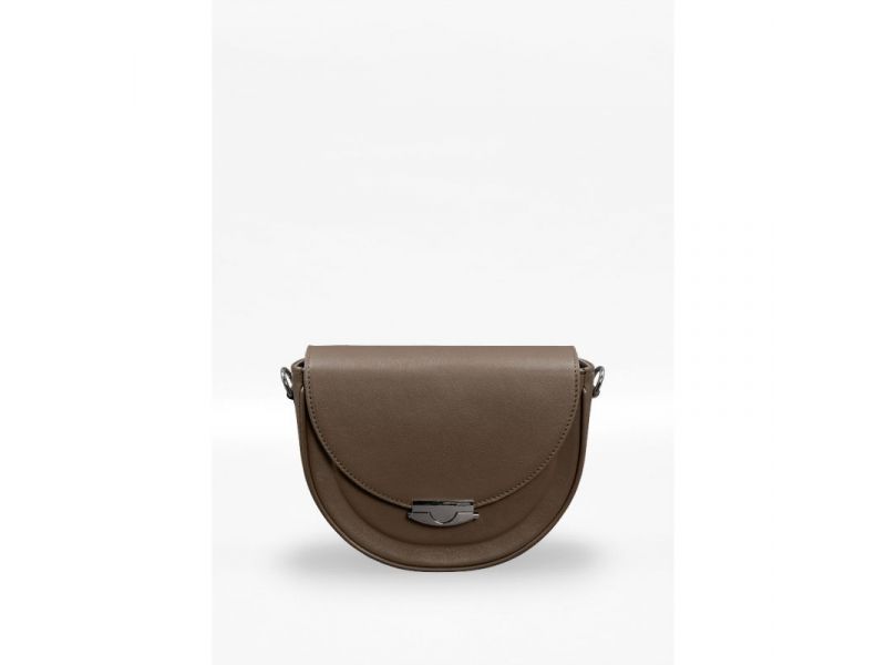 Женская кожаная сумка Kira темно-бежевая, фото 5