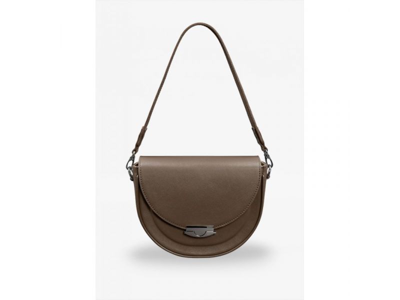 Женская кожаная сумка Kira темно-бежевая, фото 6