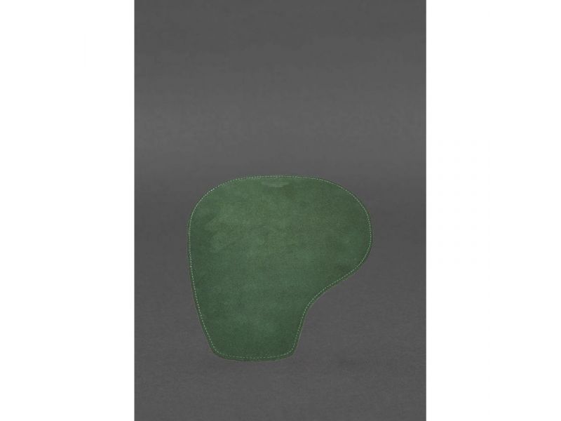 Коврик для мышки &amp;quot;Грушка&amp;quot; из натуральной кожи зеленый Crazy Horse, фото 4