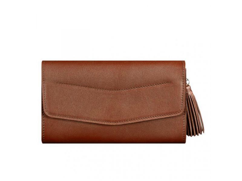 Женская кожаная сумка Элис светло-коричневая Краст, фото 8