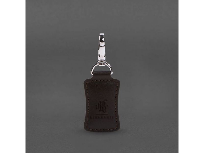 Кожаный брелок Premium Темно-коричневый, фото 4
