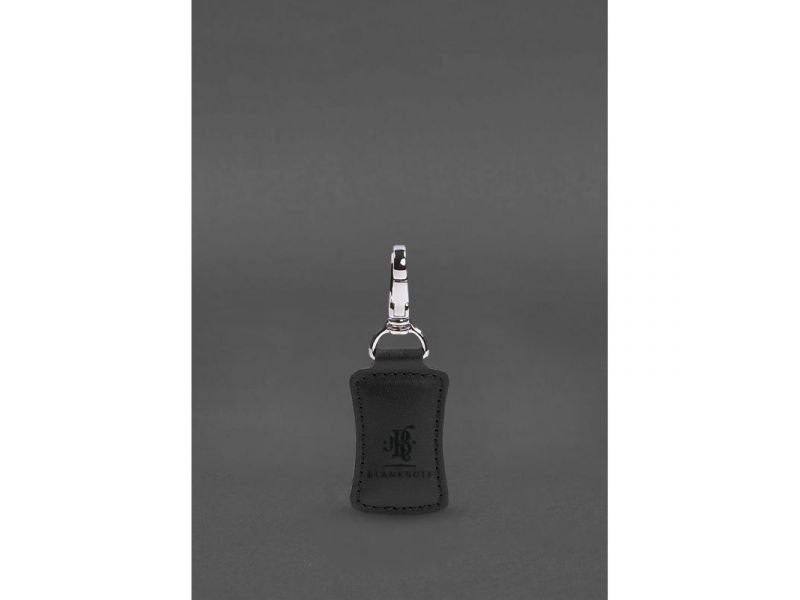 Кожаный брелок Premium Черный, фото 1