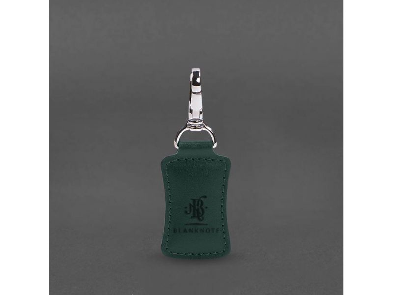 Кожаный брелок Premium зеленый, фото 4
