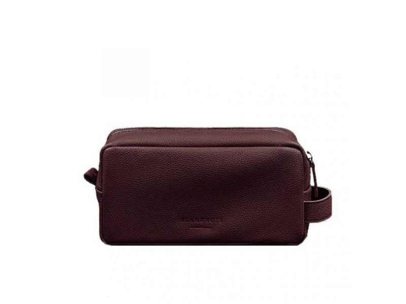 Кожаная косметичка-несессер 6.0 бордовый флотар, фото 6