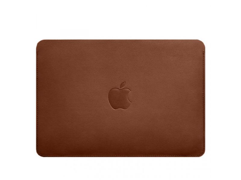 Кожаный чехол для MacBook Air 15-inch (2023) Светло-коричневый, фото 6