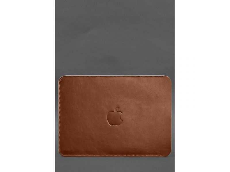 Кожаный чехол для MacBook Air 15-inch (2023) Светло-коричневый, фото 3