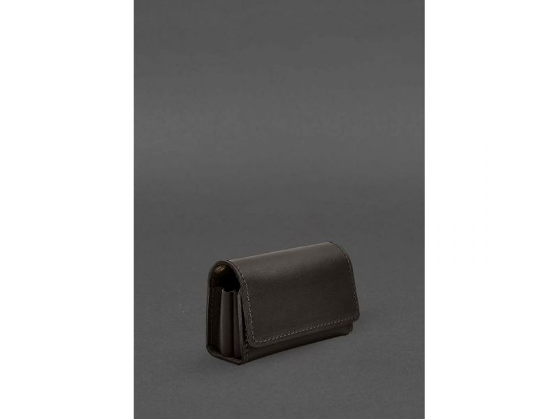 Кожаный футляр (чехол) для IQOS Темно-коричневый, фото 3