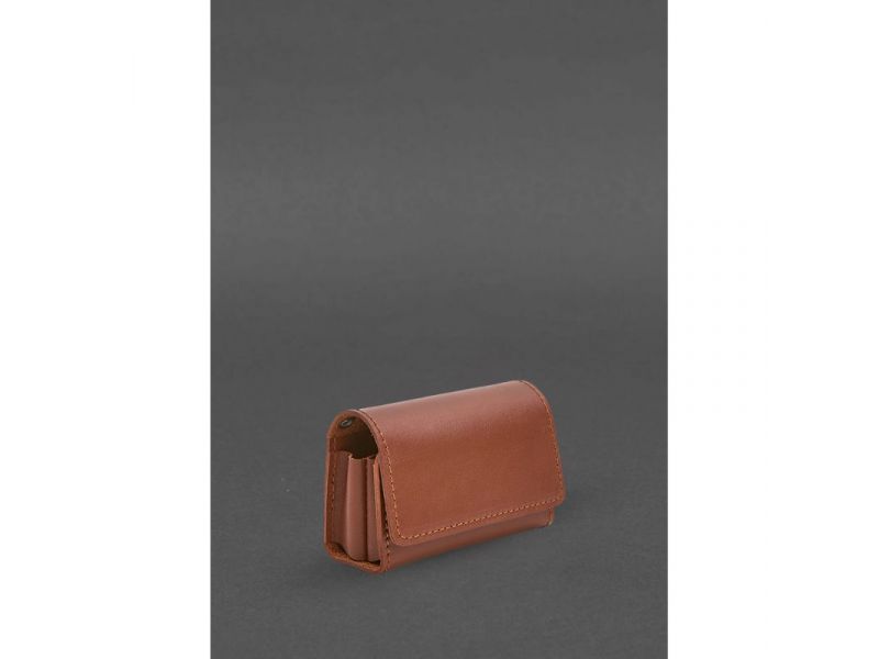 Кожаный футляр (чехол) для IQOS Светло-коричневый, фото 4