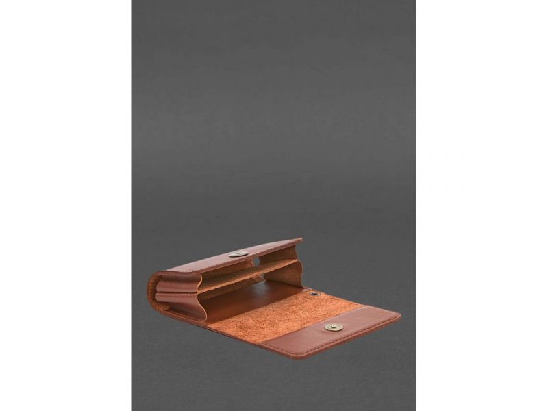 Кожаный футляр (чехол) для IQOS Светло-коричневый, фото 6