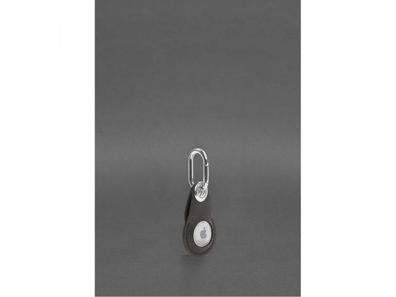 Кожаный чехол для Apple AirTag Темно-коричневый, фото 2