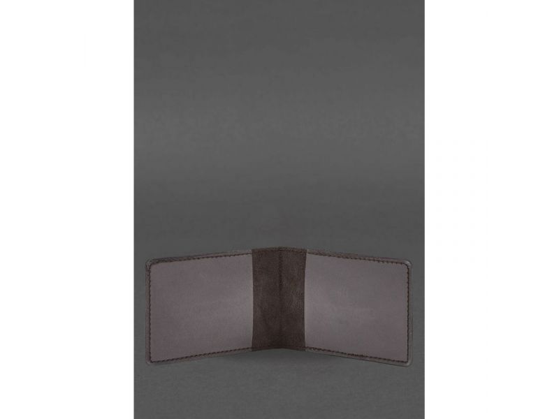 Кожаная обложка для удостоверения участника боевых действий (УБД) 2.2 темно-коричневый краст, фото 2