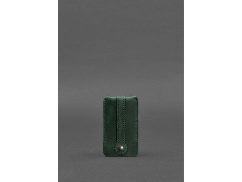 Кожаная ключница 1.0 зеленый Crazy Horse, фото 1