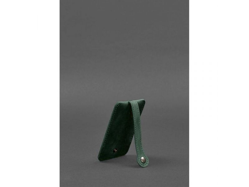 Кожаная ключница 1.0 зеленый Crazy Horse, фото 5