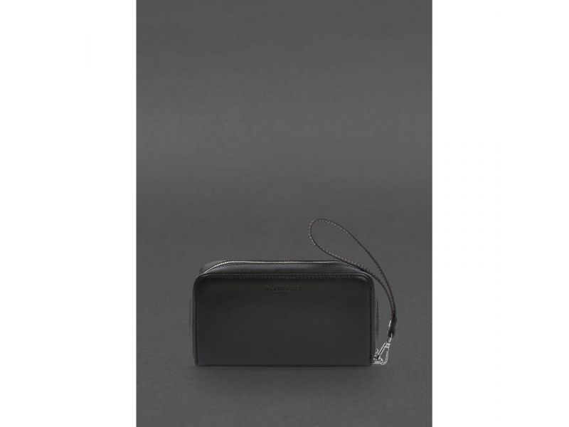 Кожаный  клатч-купюрник 4.0 черный краст, фото 1