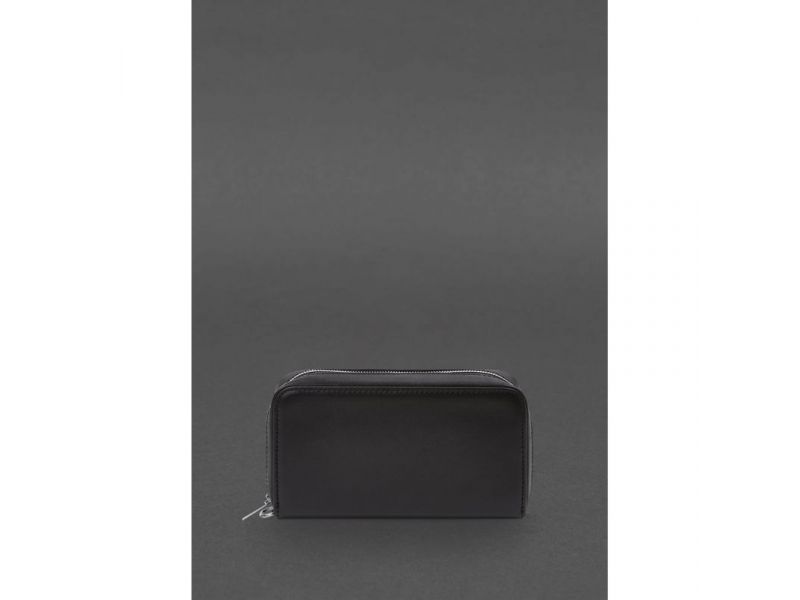 Кожаный  клатч-купюрник 4.0 черный краст, фото 5