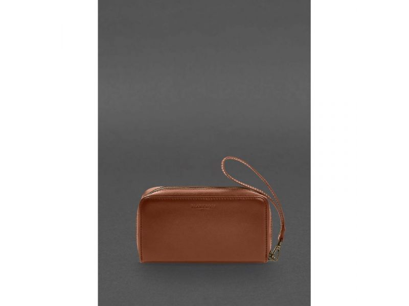 Кожаный  клатч-купюрник 4.0 светло-коричневый краст, фото 1