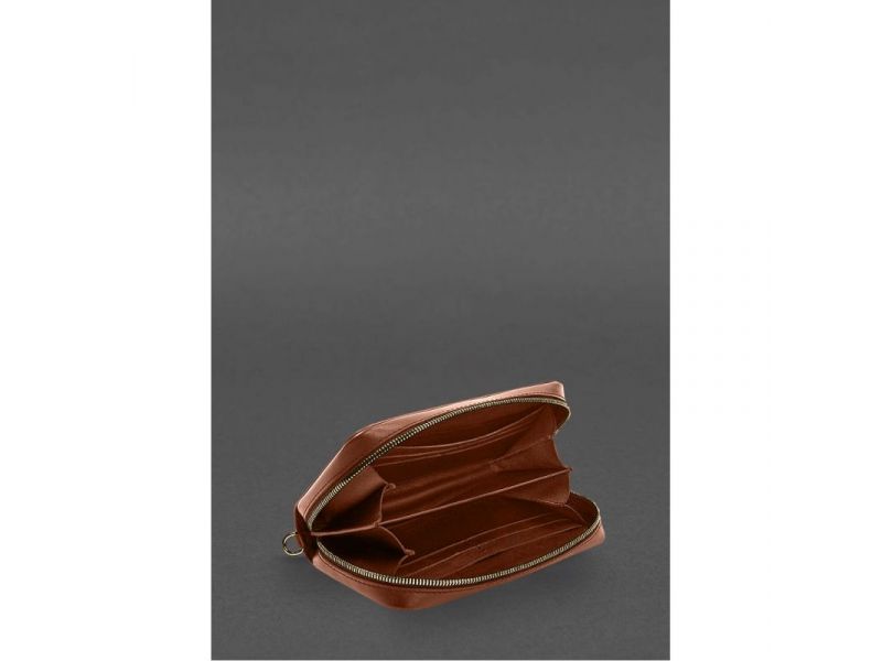 Кожаный  клатч-купюрник 4.0 светло-коричневый краст, фото 4