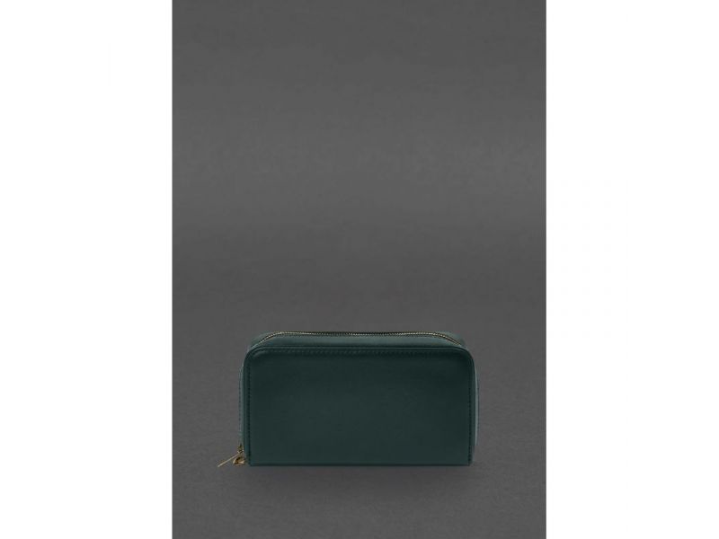 Кожаный  клатч-купюрник 4.0 зеленый краст, фото 5