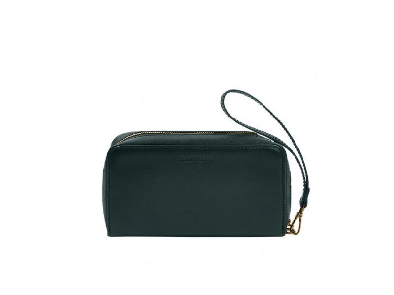 Кожаный  клатч-купюрник 4.0 зеленый краст, фото 7