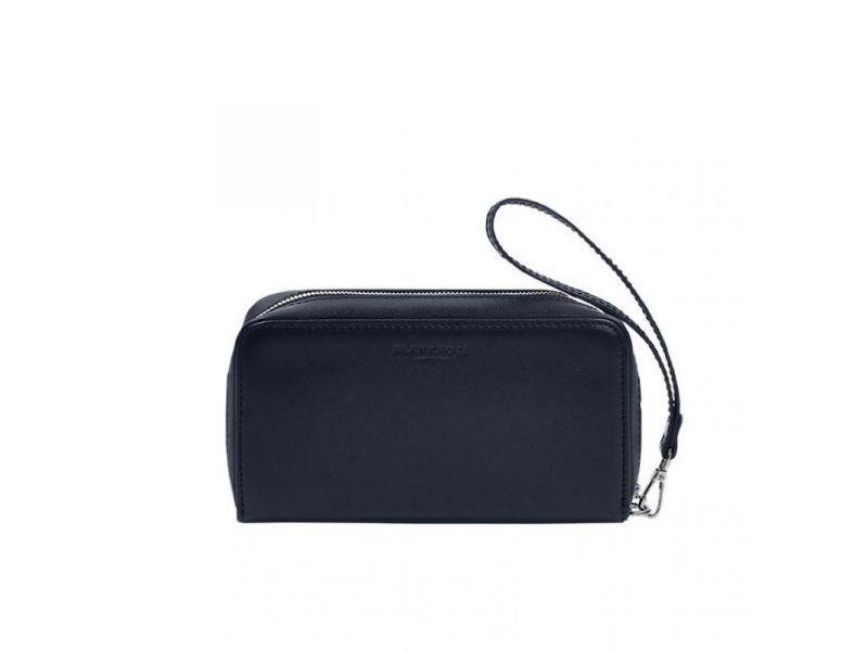 Кожаный  клатч-купюрник 4.0 синий краст, фото 7