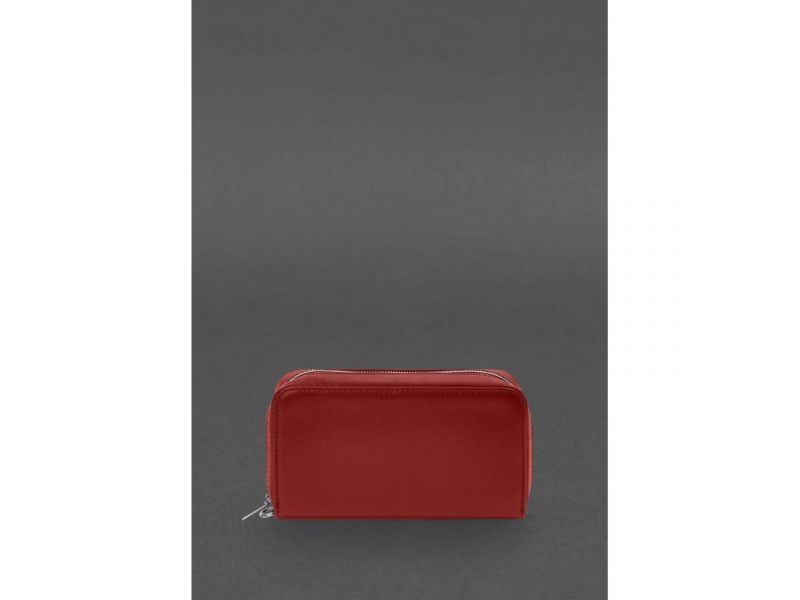 Кожаный  клатч-купюрник 4.0 красный краст, фото 5