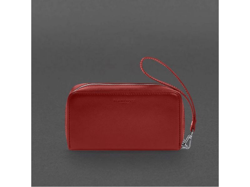 Кожаный  клатч-купюрник 4.0 красный краст, фото 6
