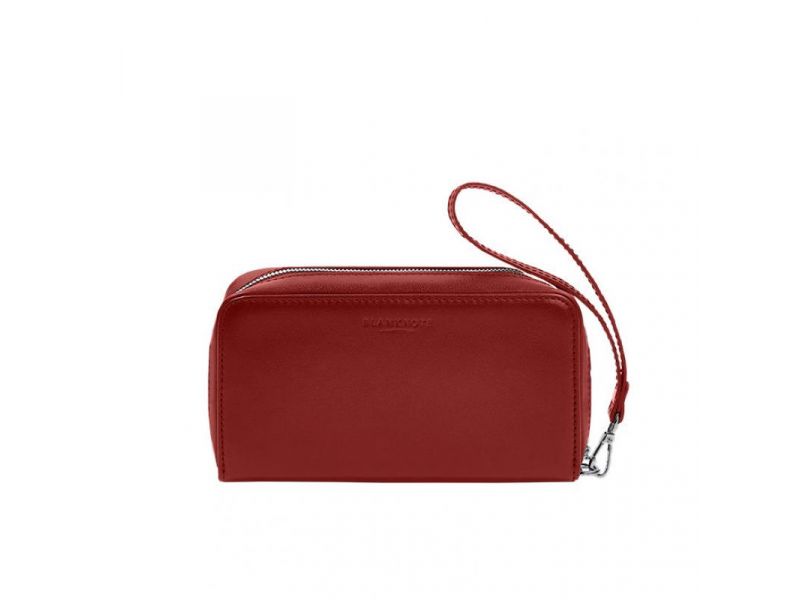 Кожаный  клатч-купюрник 4.0 красный краст, фото 7