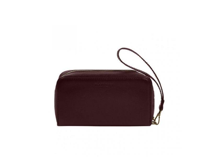 Кожаный  клатч-купюрник 4.0 бордовый краст, фото 7