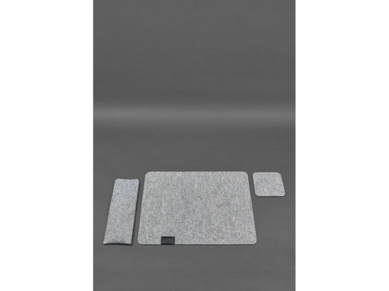 Фетровый набор для сервировки стола на 1 персону черный, фото 2