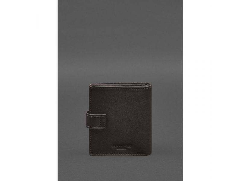 Кожаная обложка-портмоне для военного билета офицера запаса (широкий документ) Темно-коричневый, фото 7