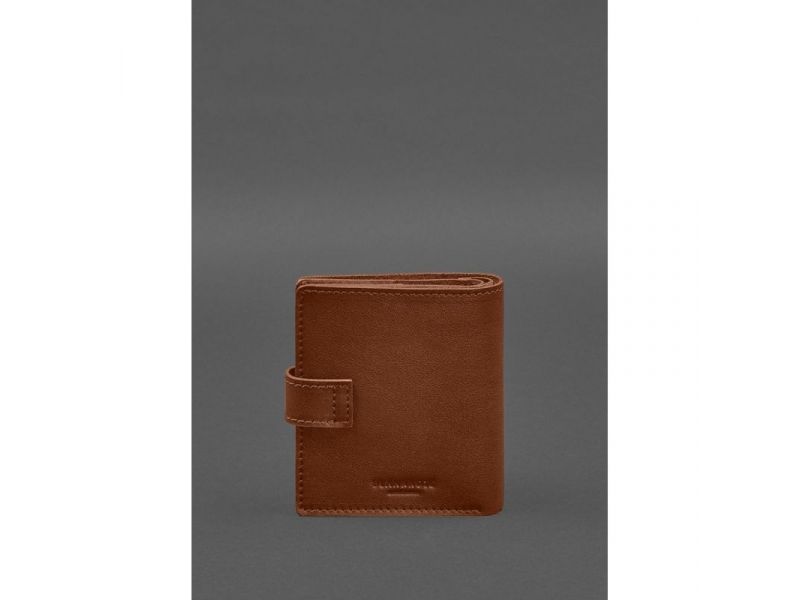 Кожаная обложка-портмоне для военного билета офицера запаса (широкий документ) Светло-коричневый, фото 7