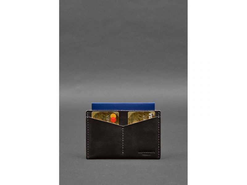 Кожаная обложка-органайзер для документов 6.2 темно-коричневый краст, фото 4