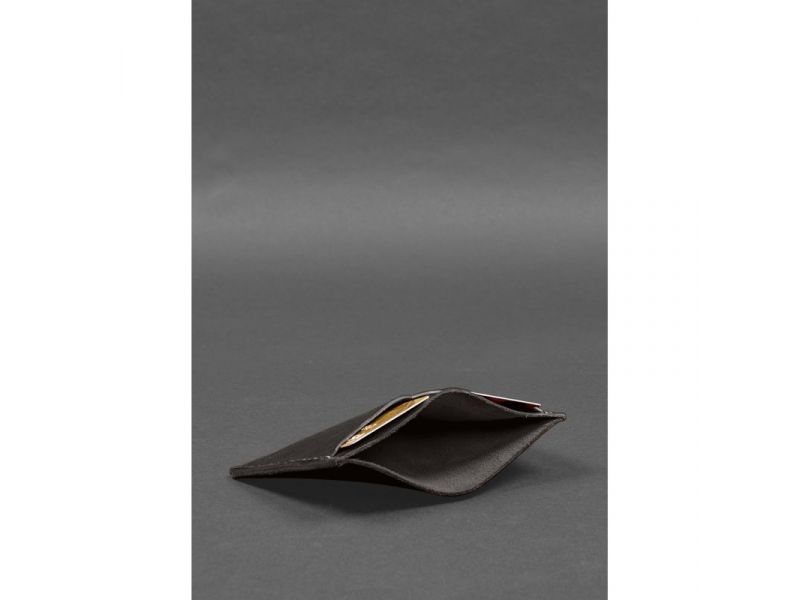 Кожаная обложка-органайзер для документов 6.2 темно-коричневый краст, фото 5