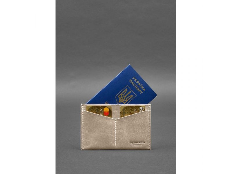 Кожаная обложка-органайзер для документов 6.2 светло-бежевый краст, фото 3