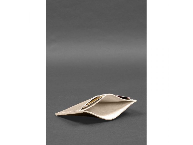 Кожаная обложка-органайзер для документов 6.2 светло-бежевый краст, фото 5