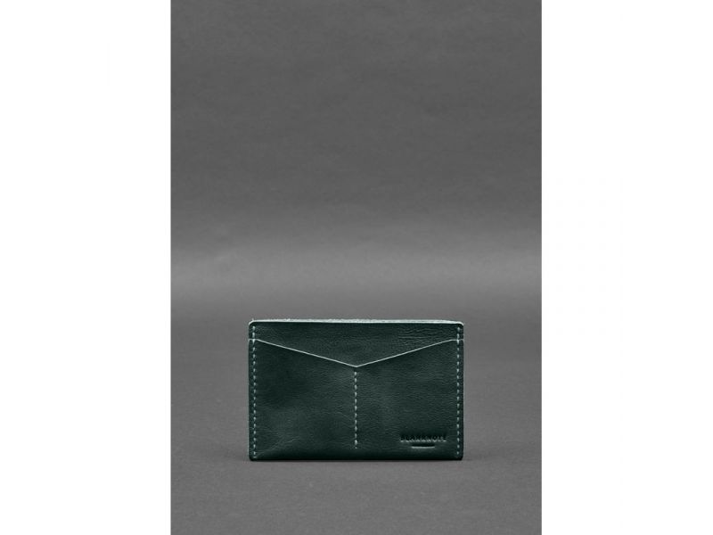 Кожаная обложка-органайзер для документов 6.2 зеленый краст, фото 1