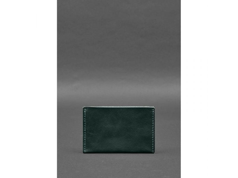 Кожаная обложка-органайзер для документов 6.2 зеленый краст, фото 6