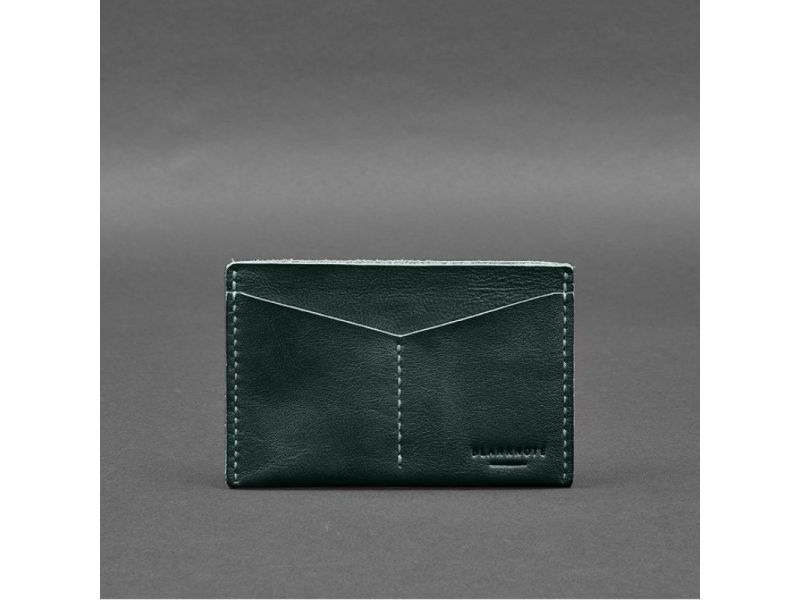 Кожаная обложка-органайзер для документов 6.2 зеленый краст, фото 7