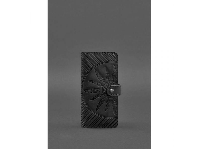 Кожаное женское портмоне 7.0 Инди Черный, фото 1