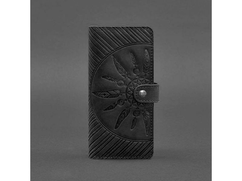 Кожаное женское портмоне 7.0 Инди Черный, фото 5