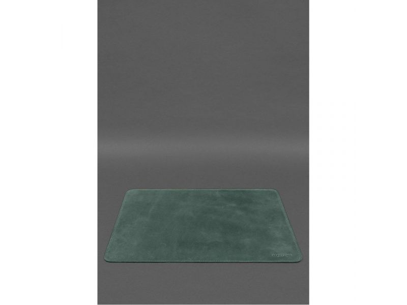 Настольный набор из натуральной кожи  5.0 с картой Украины Зеленый Crazy Horse, фото 6