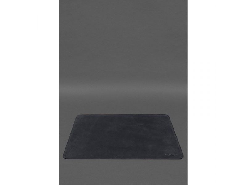 Настольный набор из натуральной кожи  5.0 с картой Украины Синий Crazy Horse, фото 6