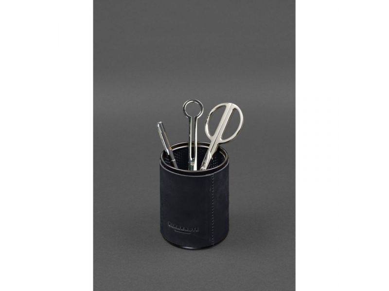 Настольный набор из натуральной кожи  5.0 с картой Украины Синий Crazy Horse, фото 9