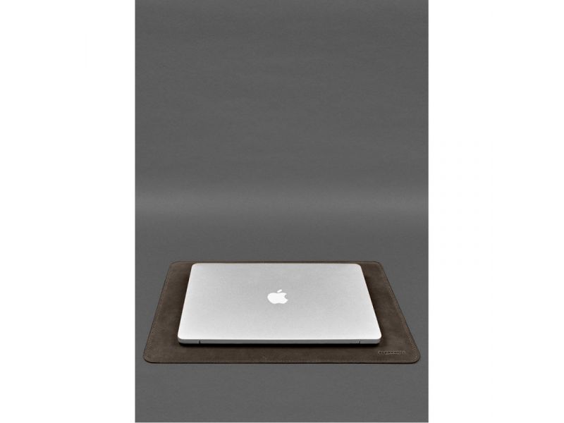 Настольный набор из натуральной кожи  5.0 с картой Украины Темно-коричневый Crazy Horse, фото 5