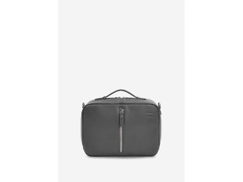 Женская кожаная сумка Avenue графит флотар, фото 7